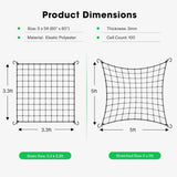 Elastic Trellis Netting with 4 Hooks (Variants: 2×4 / 3×3 / 4×4 / 5×5) - NPK Technology
