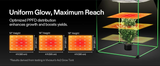 VIVOSUN AeroLight Wing 200W LED Tuneable Spectrum - NPK Technology