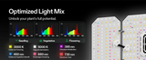 VIVOSUN AeroLight Wing 200W LED Tuneable Spectrum - NPK Technology