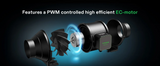 EC-motor with PWM control and high efficiency on a dark background