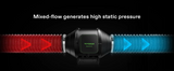 VIVOSUN device with red and blue hoses on a black background