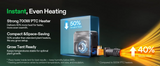 VIVOSUN AeroFlux 700W Smart Grow Tent Heater (with Enviro-Probe) - NPK Technology