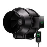 VIVOSUN AeroZesh Inline EC Fan + E12 Speed Controller (4" / 6" / 8") - NPK Technology