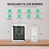 AeroLab THB1S Bluetooth Hygrometer Thermometer (External Sensor Probe Included) - NPK Technology