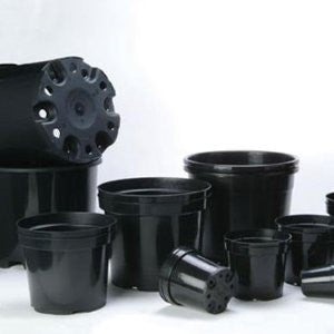 Black Round Pots - NPK Technology Hydroponics
